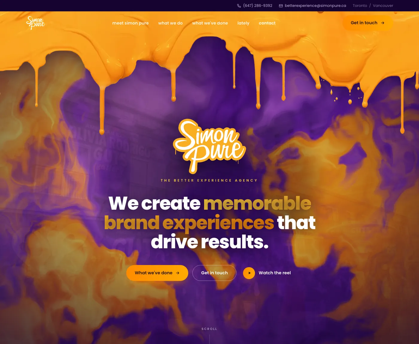The rebuilt homepage